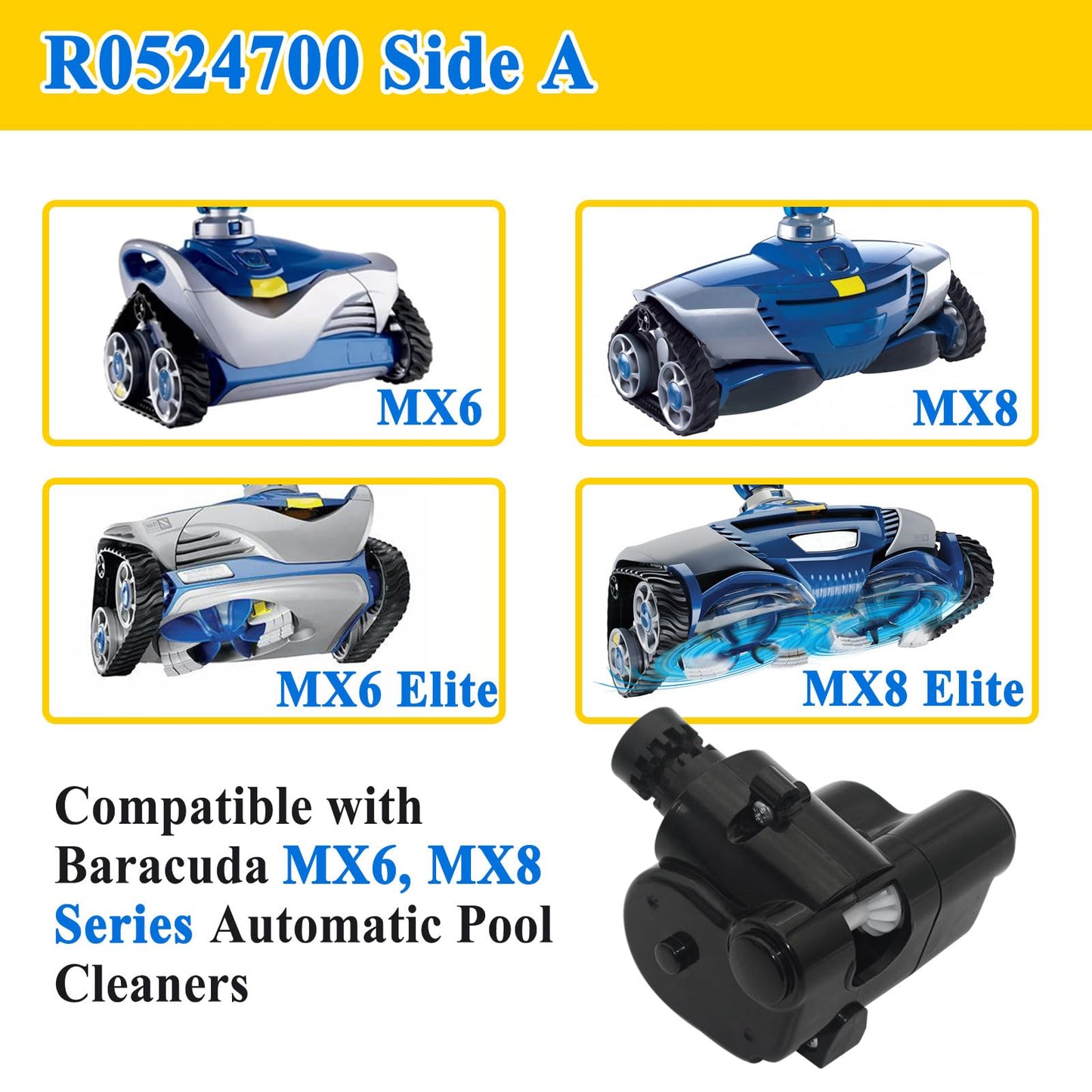 Zeiboat R0524700 Side A Direction Control Device Replacement, for MX8/MX6 Series In Ground Automatic Pool Cleaners