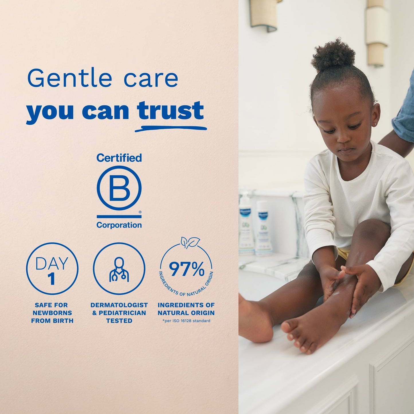 Mustela Hydra Bebe Body Lotion - Daily Moisturizing Baby Lotion with Natural Avocado, Jojoba & Sunflower Oil - 10.14 fl. oz.