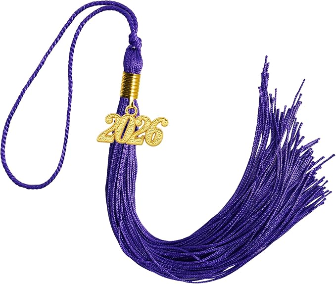 GraduationMall Single&Multiple Color Graduation Tassel with 2026 Year Charm 9"