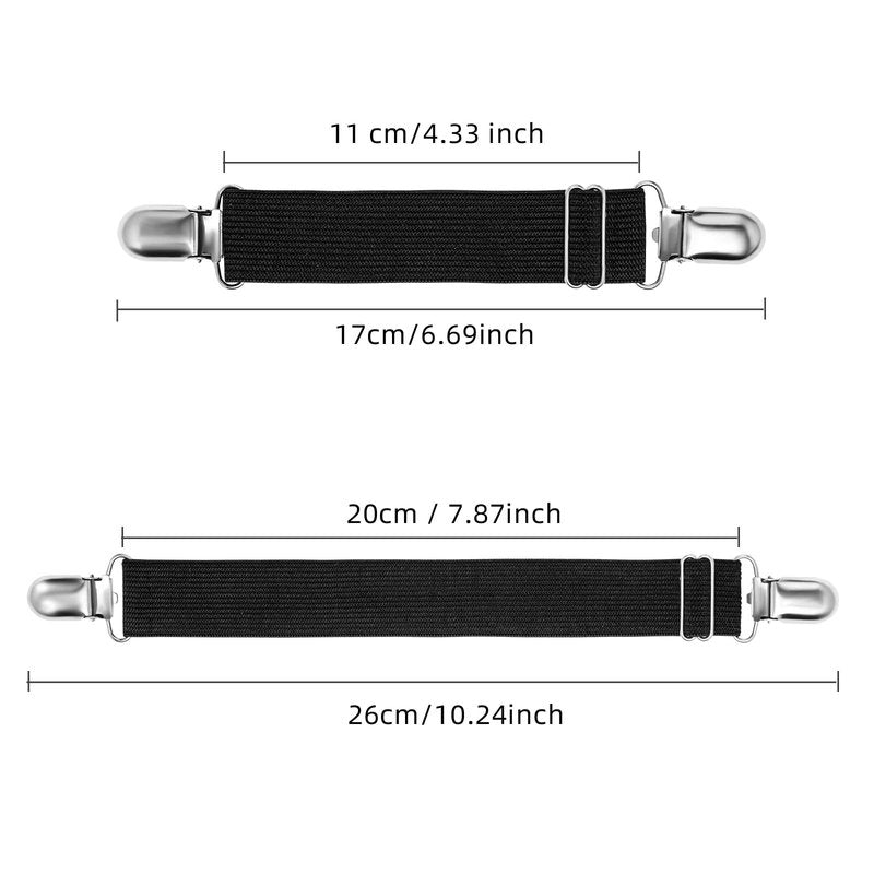 QoeCycth Adjustable Boot Straps Pant Stirrups Clips Boot Clips for Women and Men Motorcycle Biker Smooth Jeans Trousers Bed Sheets, Mattress Covers,Curtain and Seats Cushion