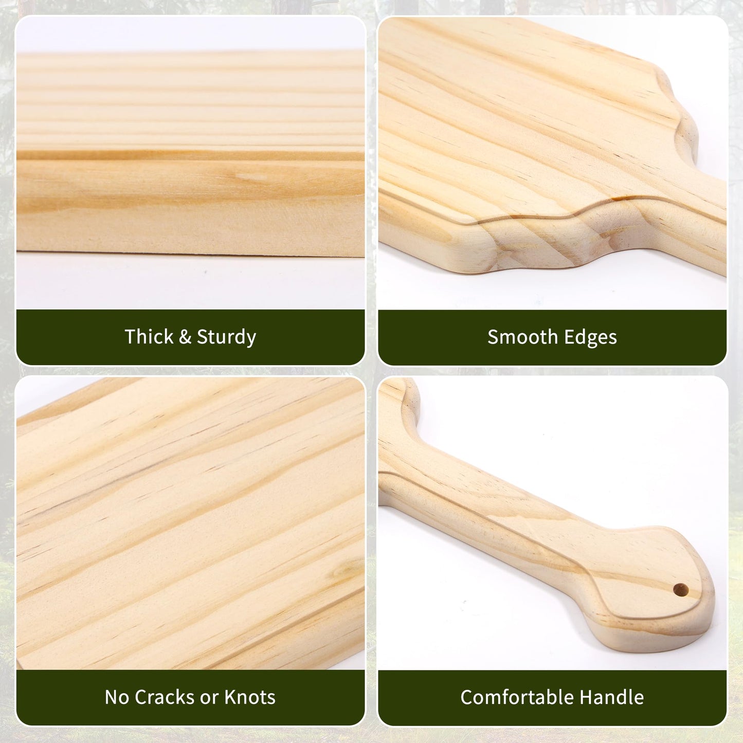 Pllieay 22 Inch Wooden Paddle, Greek Sorority Fraternity Paddle, Unfinished Solid Pine Wood Paddles for DIY Crafts, Custom Paint, Perfect for Gifts & Home Decoration