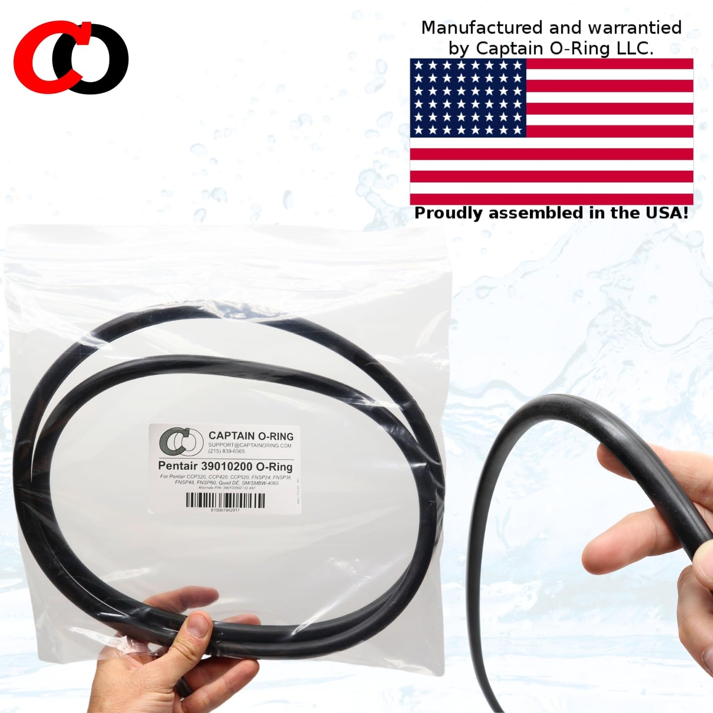 Captain O-Ring – Replacement 39010200 O-497 O-Ring for Pentair CCP 320/420/520 Clean & Clear Plus FNS 24/36/48/90 FNS Plus Pool DE Filter