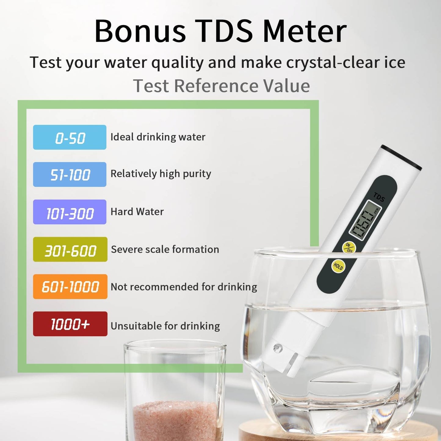 ecozy Nugget Ice Maker Countertop, Smart Portable Crushed Ice Maker with Voice Control, Pellet Chewable Ice 33lbs/24H, Self-Cleaning, with APP WiFi, Timer Function and Status Alerts, Bonus TDS Meter