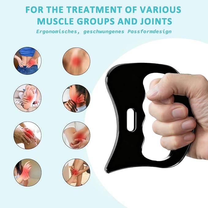 Stainless Steel Gua Sha Muscle Scraper Tool, Myofascial Scraping Tools for Physical, Lymphatic Drainage Massager, Soft Tissue Massage Tool