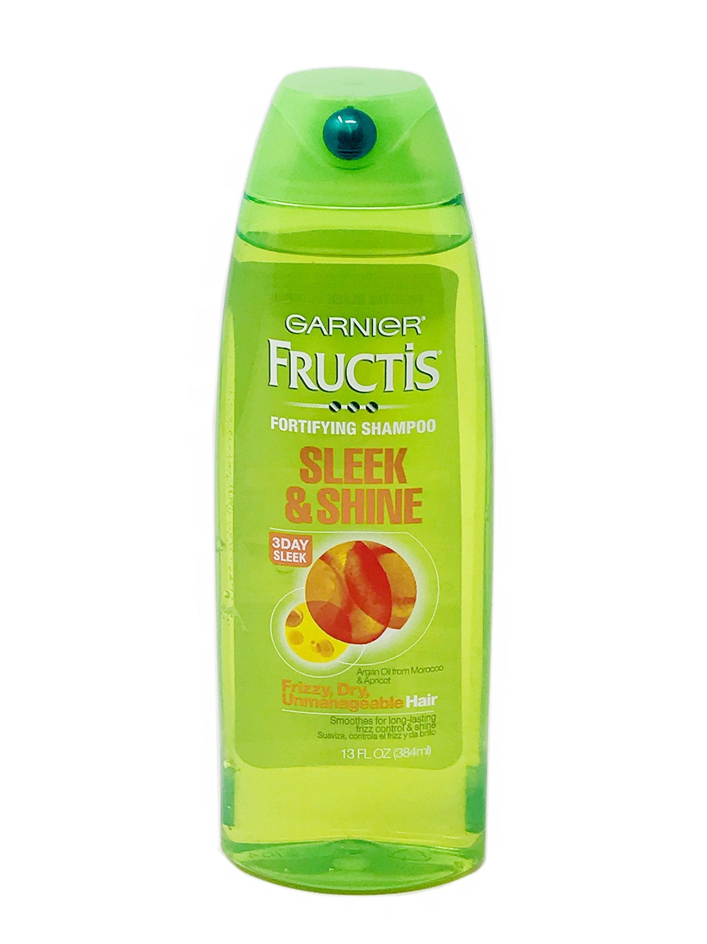 Garnier Fructis Shampoo Sleek & Shine 13 Ounce Frizzy/Dry (384ml) (2 Pack)