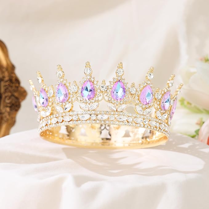 Queen Crown for Women Crystal Tiara for Women Rhinestone Wedding Headband for Bride Hair Accessories for Costume Birthday Party Prom