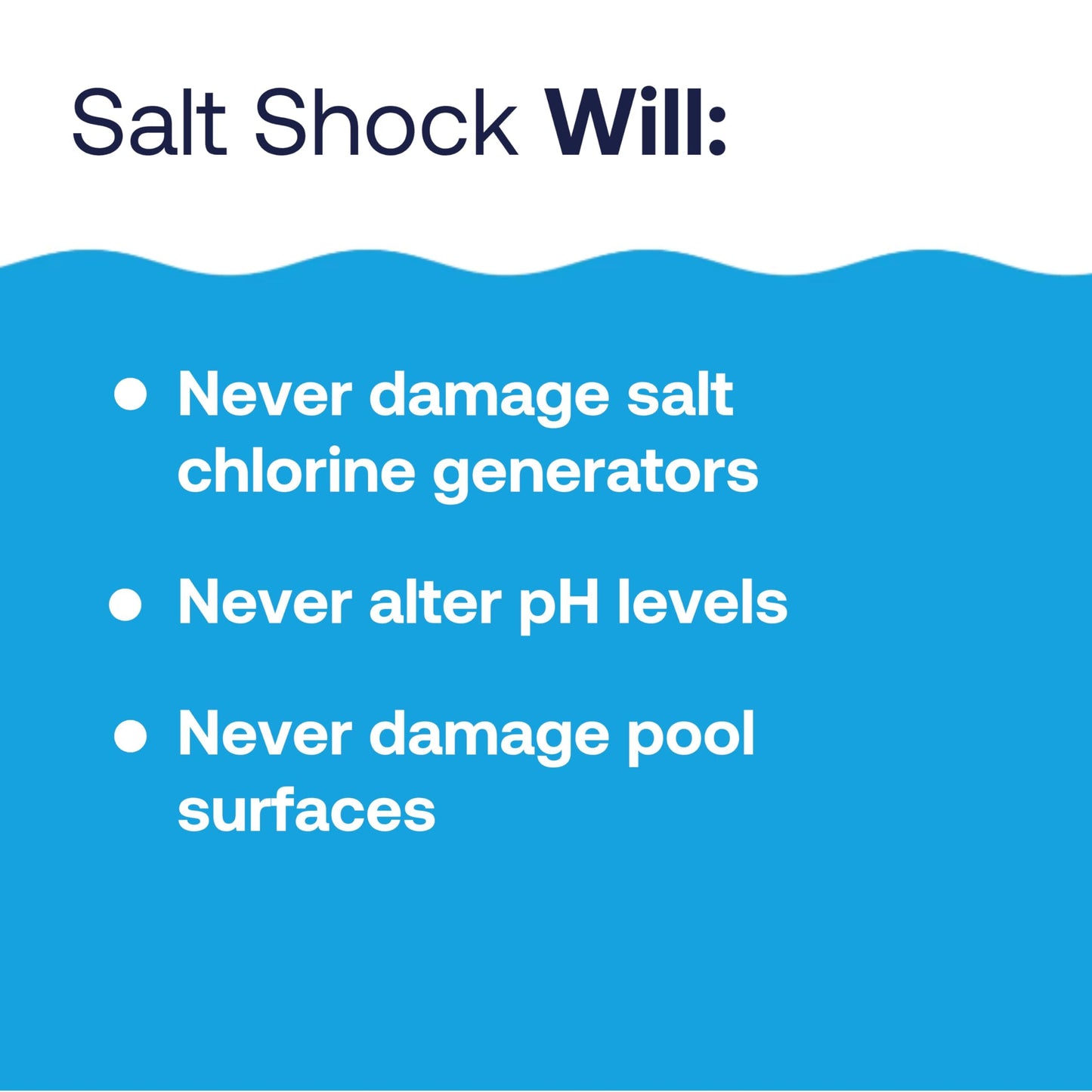 HTH 52047 Swimming Pool Care Salt Shock, Stabilized Chlorinator, 1 dose Treats 10000 gallons, 5x12oz Packets