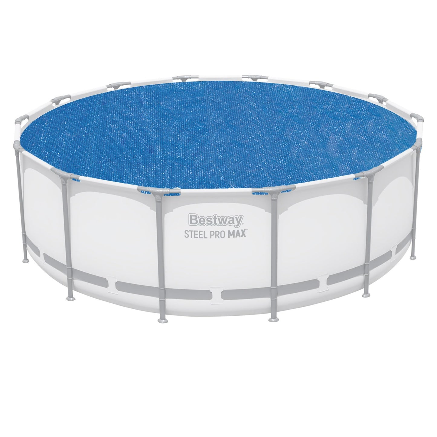 Bestway Round Solar Pool Cover for 18' Above Ground Pool - Frame and Steel Wall Models, Solar Heating Protector with Outdoor Leaf & Debris Protection