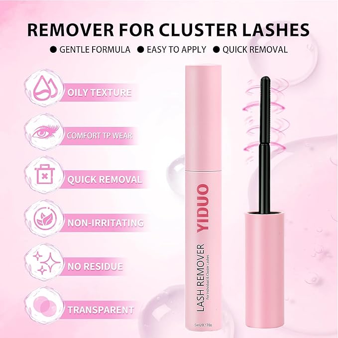 YIDUO Lashes Clusters Kit with Spikes Bottom Lash Extensions 816Pcs Bulk Packs with 2X Bond&Seal Wispy Individual Fake Eyelash Kit Wholesale Large Pack for Beginners Gift Choice