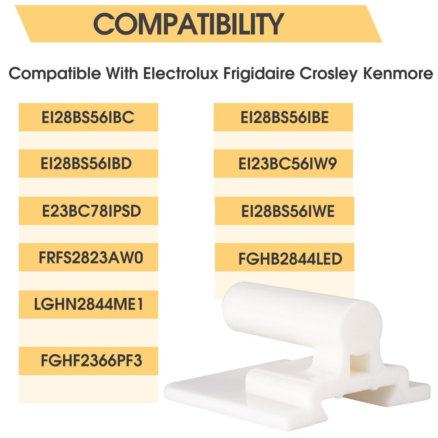 241779401 Refrigerator Door Hinge Pin Compatible with Frigidaire Electrolux Kenmore Refrigerator Door 1512662 AP4393564 AH2358752 EA2358752 PS2358752, Mullion, Upper or Lower Hinge Pin 2 Pack