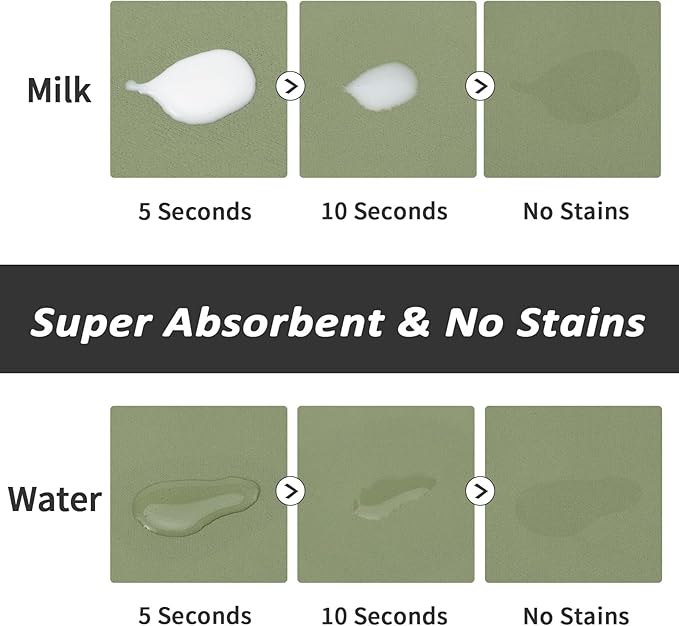Dog Food Mat - Absorbent Cat Mat for Food and Water, No Stains Pet Feeding Bowl Mat, Easy to Clean Pet Placemats, Quick Dry Dog Water Dispenser Mat for Messy Drinkers | Paw Green 16"x 24"