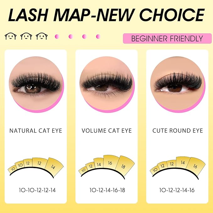 Lash Clusters Kit 60D 80D 100D Thick Cluster Eyelash Extensions 12-18mm Lash Clusters Individual Lash Extensions DIY Clusters Lashes Extension at Home (60D+80D+100D 12-18MM Kit)