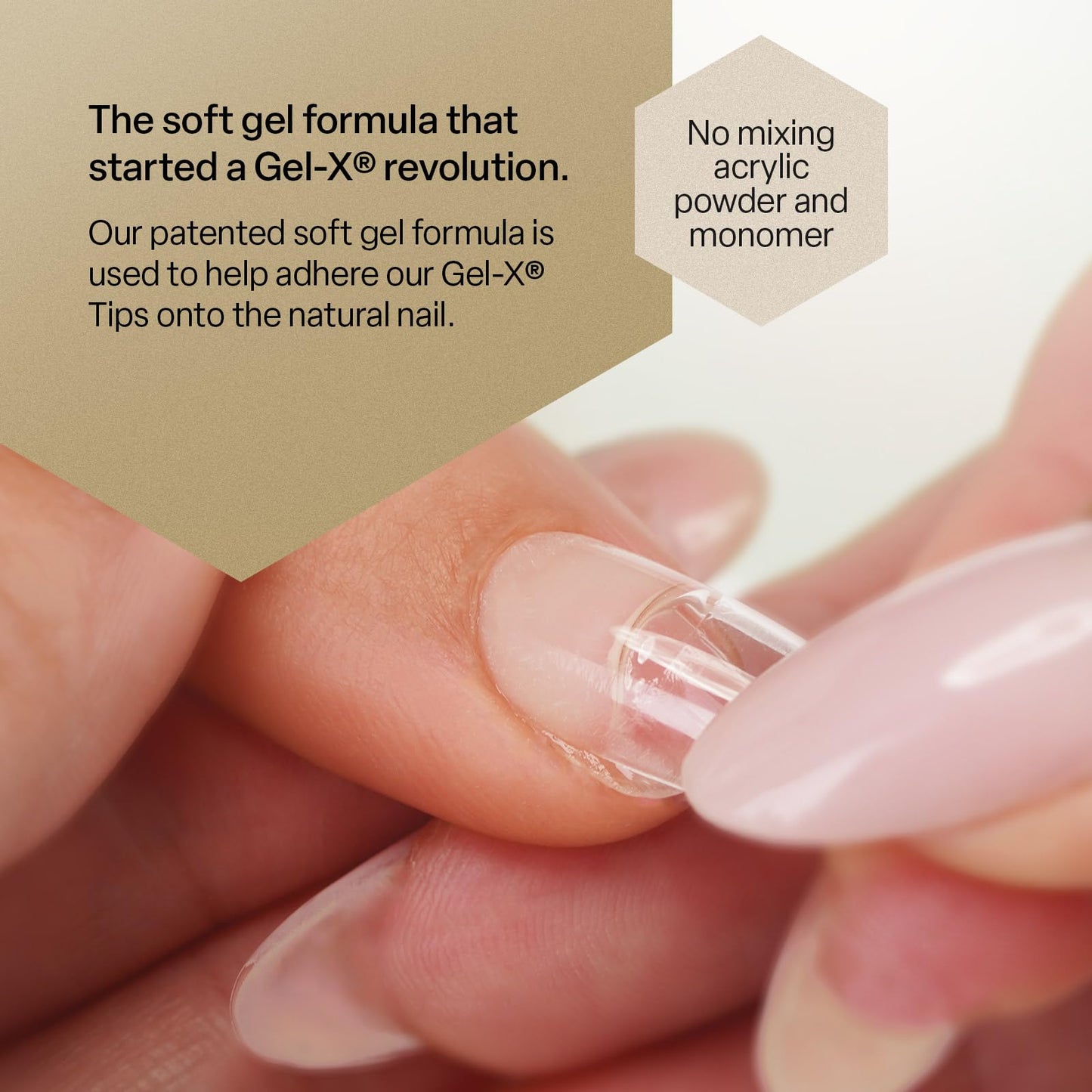 Apres Nail Extend Gel Gold Bottle | 15mL | Premium Quality | Soft Gel, Gel-X Tips Adhesive, Easy Application, Easy Removal, Soak Off, Applicator Included