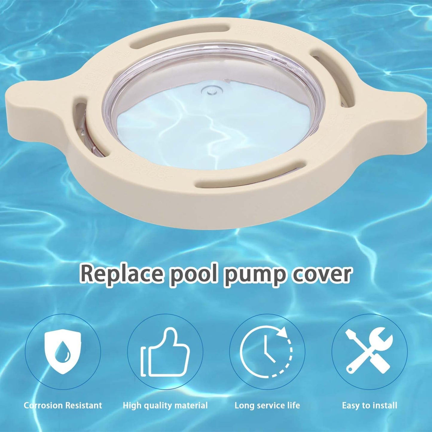 folosem 350090/350091 Pump Lid Assembly Complete Replacement Set for Pentair SuperFlo Pumps (Includes O-Ring)