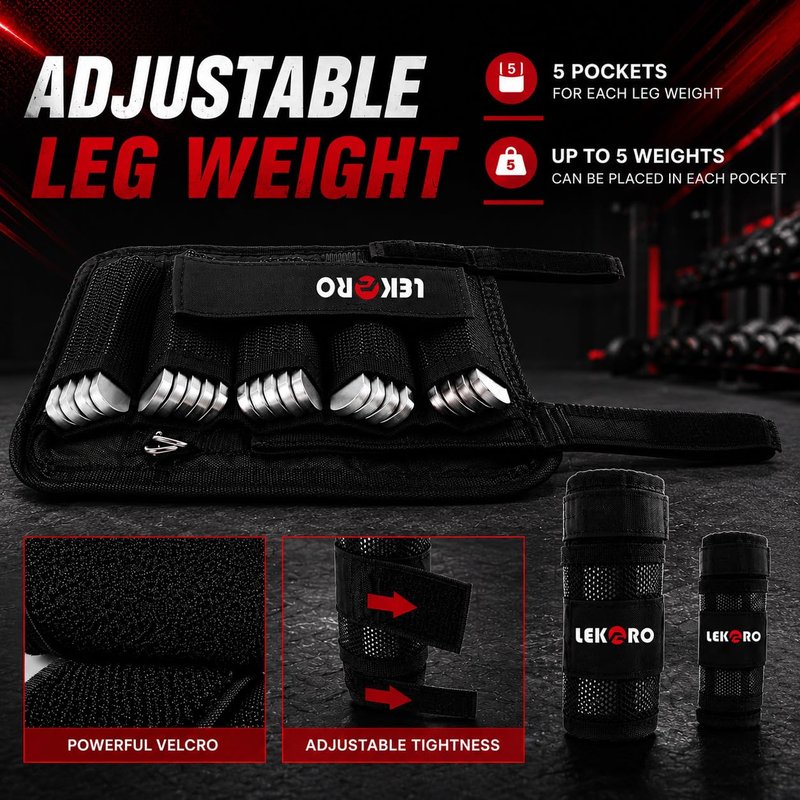 Weighted Vest Set 22LB for Men & Women, Adjustable Workout Weight Vest with Steel Plates, Weighted Training Vest with Wrist Weights and Ankle Weights for Strength Training, HIIT, Rucking & Cardio
