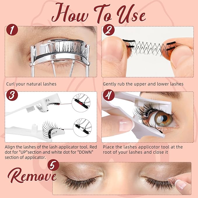 Higu clace Magnetic Eyelashes with Applicator Soft Magnetic Lashes Natural Look Wispy Magnet Lashes Easy to Wear and Remove Ã¯Â¼ÂNZH-G04Ã¯Â¼Â