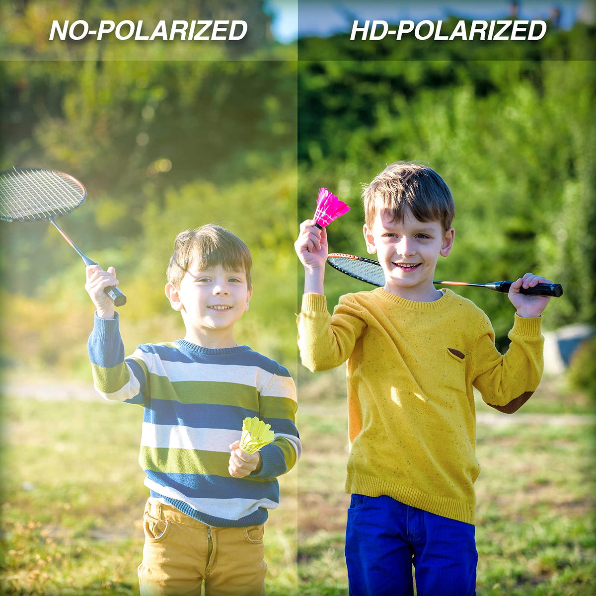 DEAFRAIN Kids Sunglasses for Boys Girls Polarized Child Toddler Sport Baseball Softball Cycling Green Sun Glasses age 3 4 5 6 7