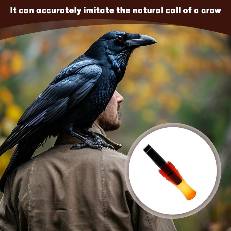 Gyinere Crow Call,Crow Caller to Attract Crows,Raven Portable Crow Luring Whistle, Decoying Imitation Hunting Crow Caller Whistles,Crow Whistle,for Outdoor, Beginners, Professional