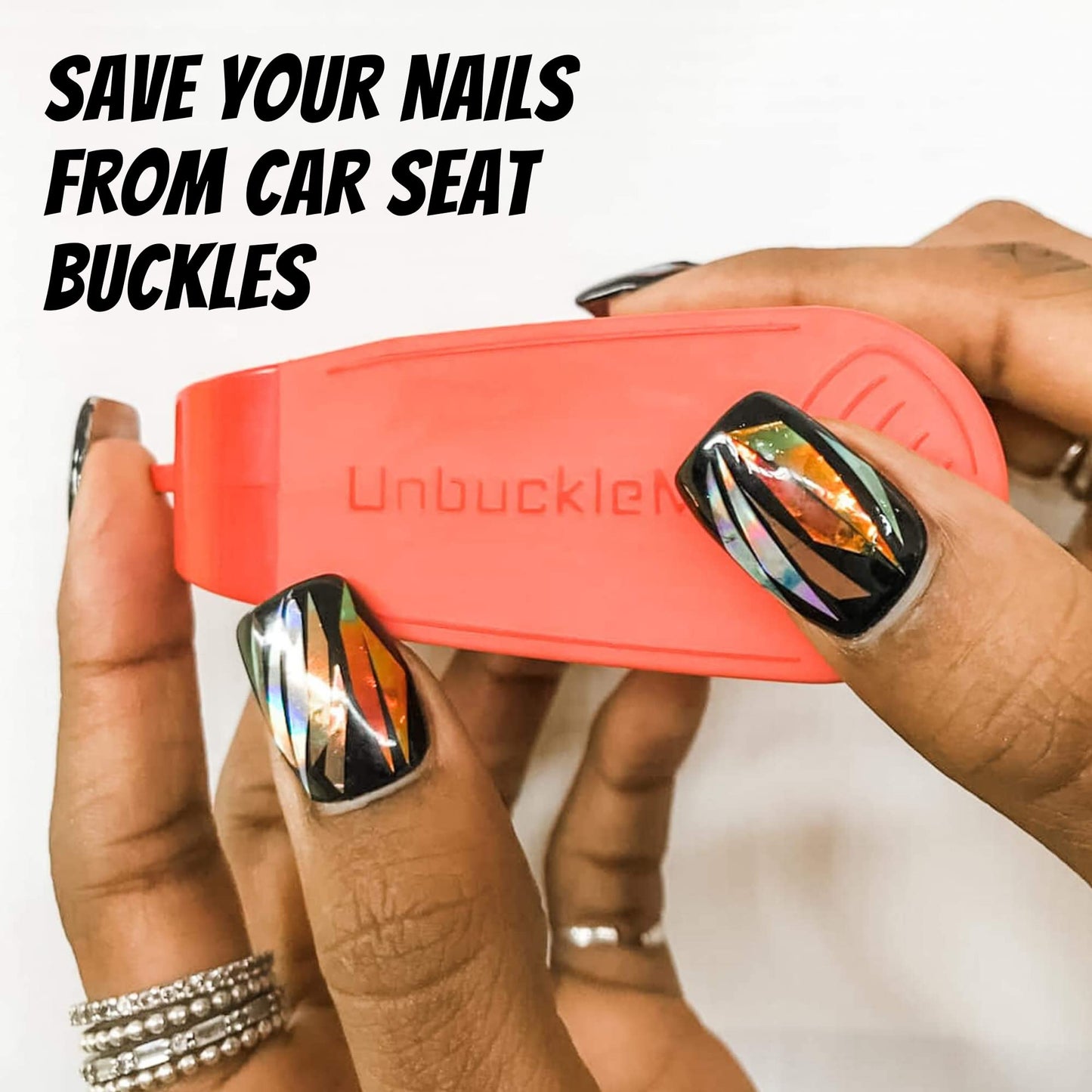 UnbuckleMe Car Seat Buckle Release Tool - Easy Opener Aid for Arthritis, Long Nails, Older Kids - Button Pusher for Infant, Toddler, Convertible 5 pt Harness car Seats - As Seen on Shark Tank (Aqua)