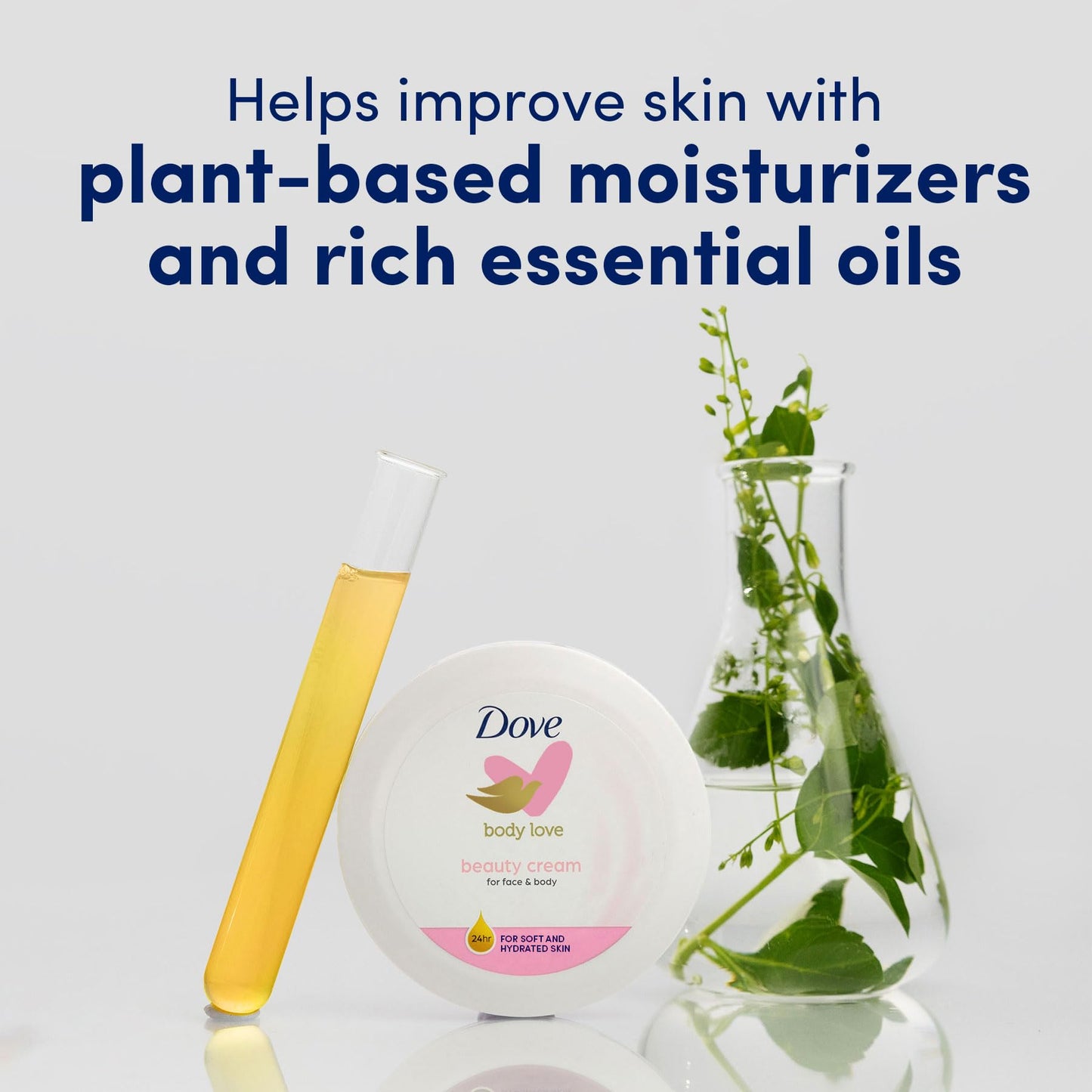 Dove Nourishing Body Care, Face, Hand, and Body Beauty Cream for Normal to Dry Skin Lotion for Women with 24-Hour Moisturization, 6-Pack, 5.07 Oz Each Jar