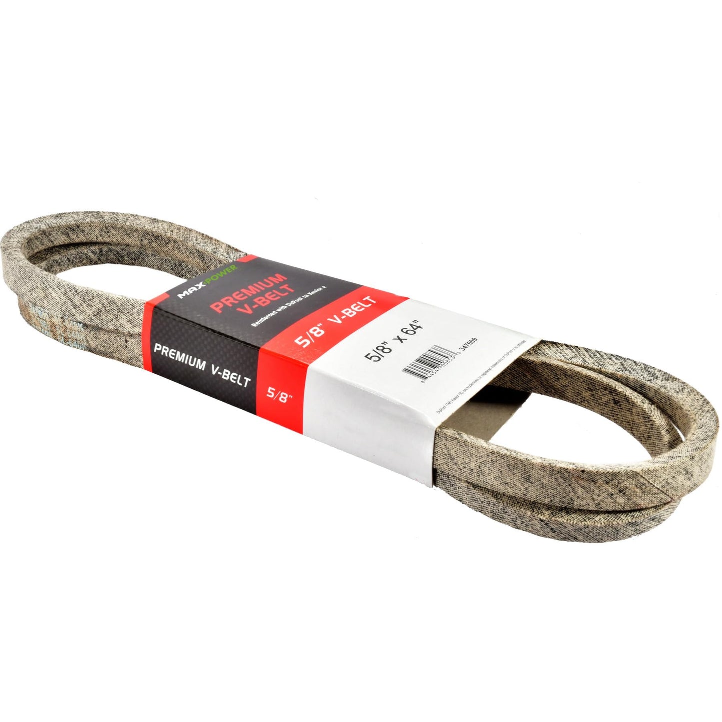 Maxpower 347609 Premium Belt Reinforced with Kevlar Fiber Cords, 5/8" x 64"
