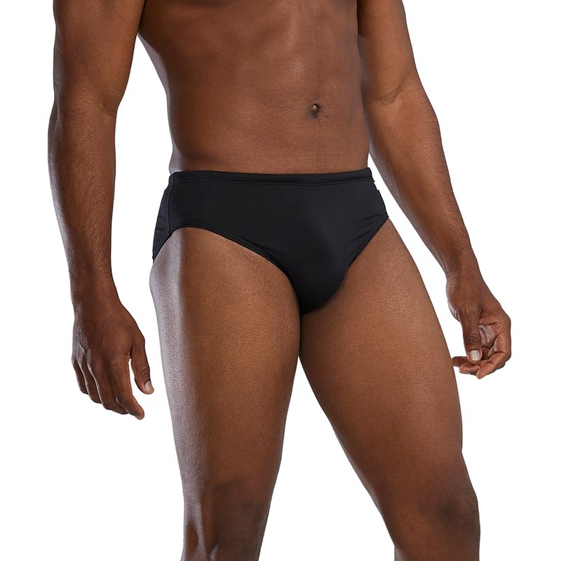 TYR Men's Durafast Elite Solid Racer Swim Suit (Black, 32)