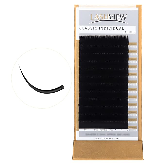 LASHVIEW Eyelash Extensions,Individual Lashes, Premium Single &Classic Lashes,0.15 Thickness CC Curl 8-15mm Mixed Tray,Natural Semi Permanent Eyelashes,Soft Application-Friendly,Mink Lashes