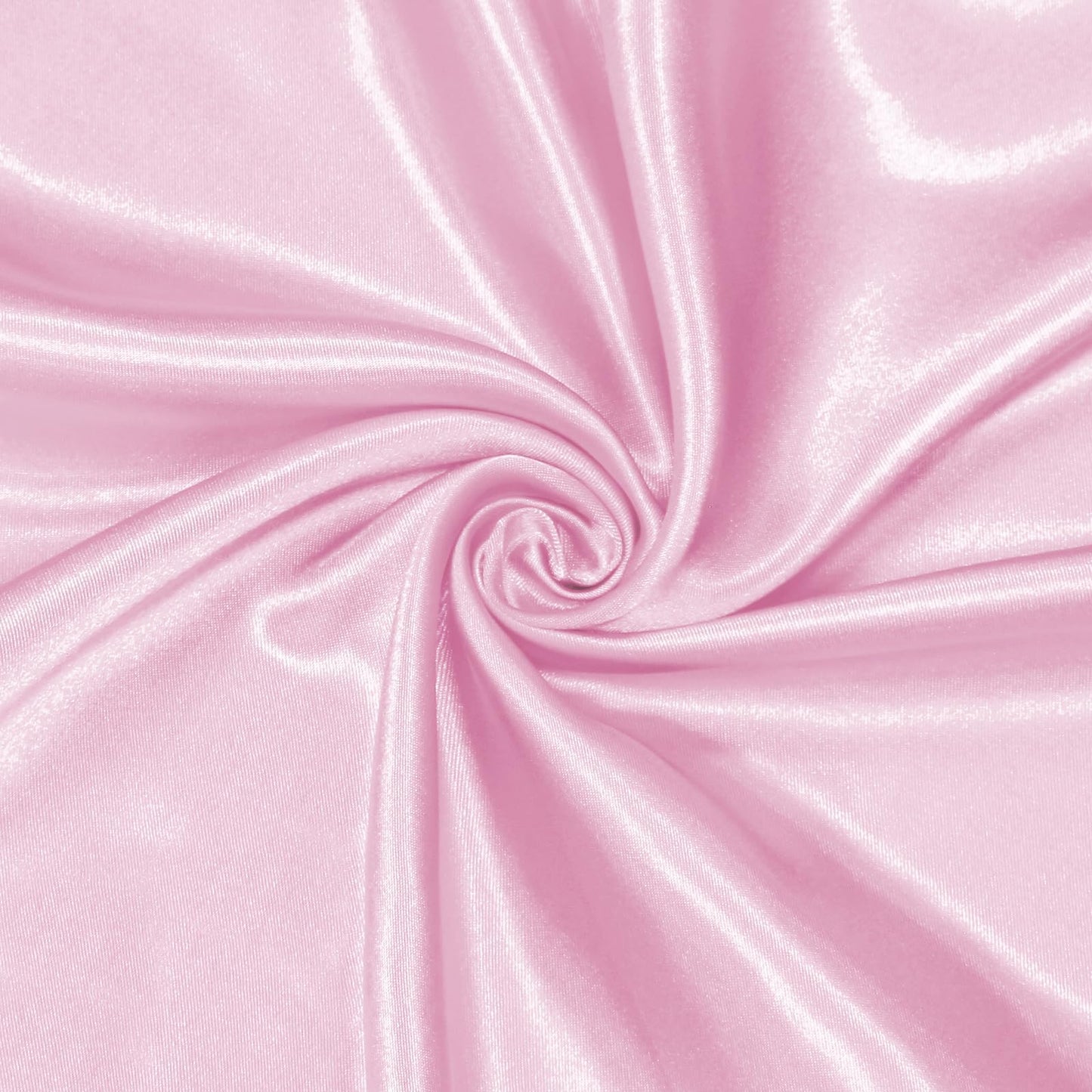 Homiest Pink Satin Fabric by The Yard, 10 Yards x 58 Inch Charmeuse Satin Fabric Silky & Shiny Cloth Fabric, Smooth Bridal Satin Fabric for Wedding Dress, Clothing Making, DIY Crafts, Sewing