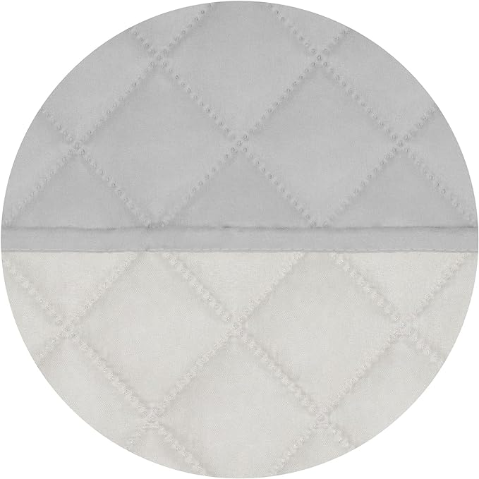 PureFit Reversible Quilted Sofa Cover, Water Resistant Slipcover Furniture Protector, Washable Couch Cover with Non Slip Foam and Elastic Straps for Kids, Pets (Sofa,Light Gray/Ivory) Large