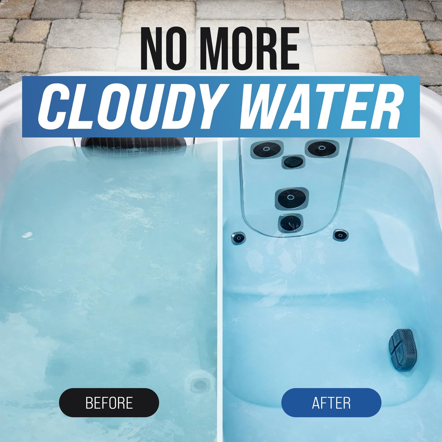 5-in-1 Hot Tub Weekly Care - Water Clarifier and Conditioner for Sparkling Soft Spa Water, Safe on Hot Tub Surfaces and Components, for Acrylic, Inflatable, Portable, Hard Shell Spas - 4 Pouches