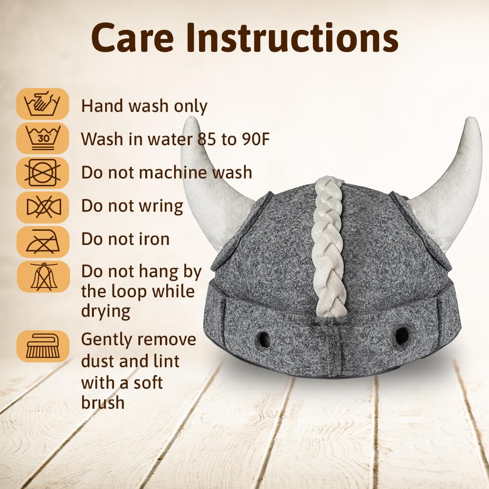 Sauna Hat Viking Banya Hat for Men - Hats Sauna Cap Finnish Ukraine Mens Sauna Hat for Women and Men Gray