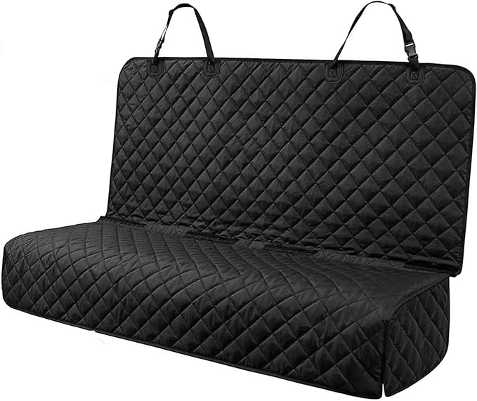 PETICON Waterproof Scratchproof Pet Bench Seat Covers for Cars, Trucks, SUVs, Nonslip Durable Back Seat Cover for Dogs, Washable Backseat Protection