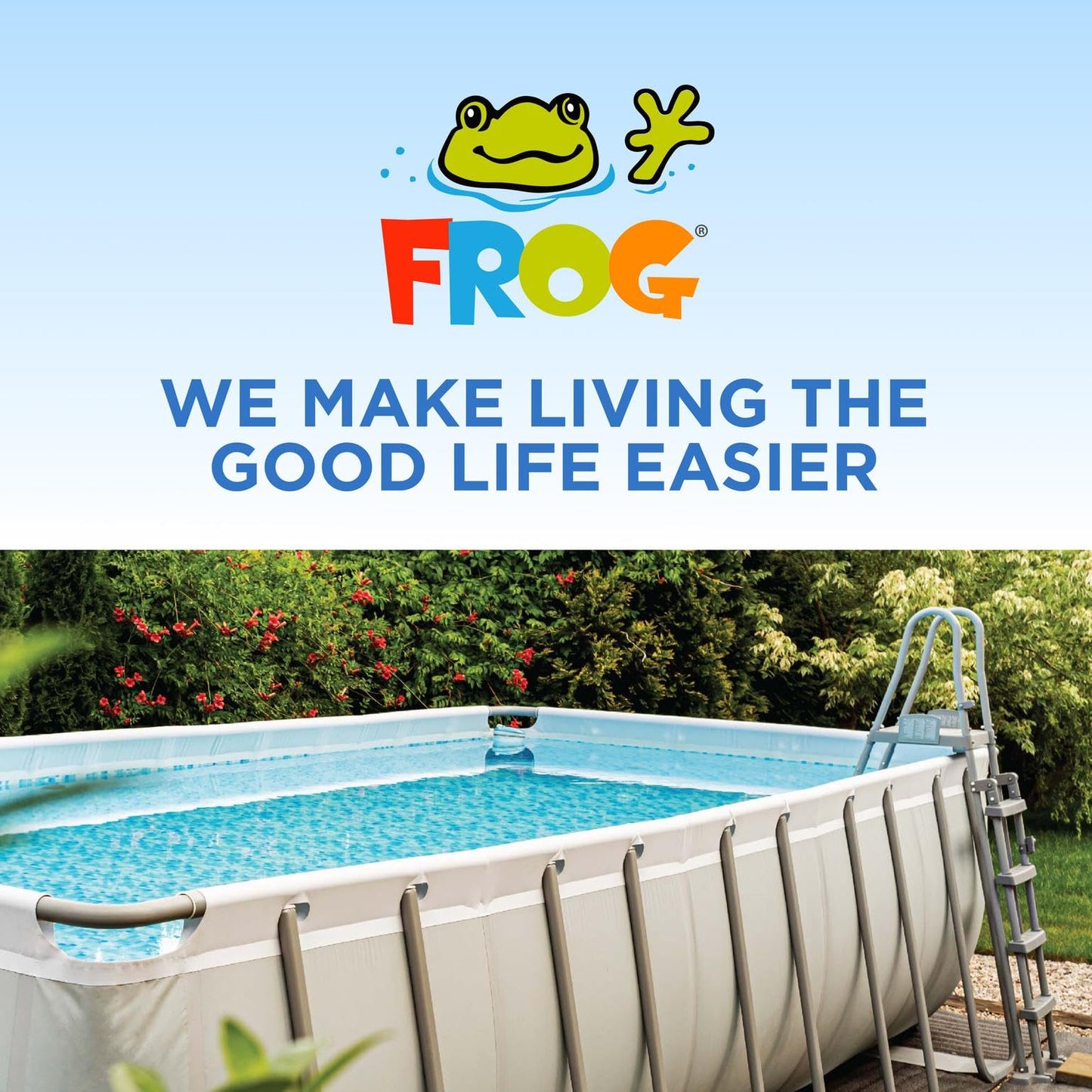 Flippin’ FROG Floating Sanitizer System for Pools 2,000 to 5,000 Gallons - Prefilled Floater with Sanitizing Minerals and Chlorine for Easy Pool Treatment & Maintenance - 1 Pack