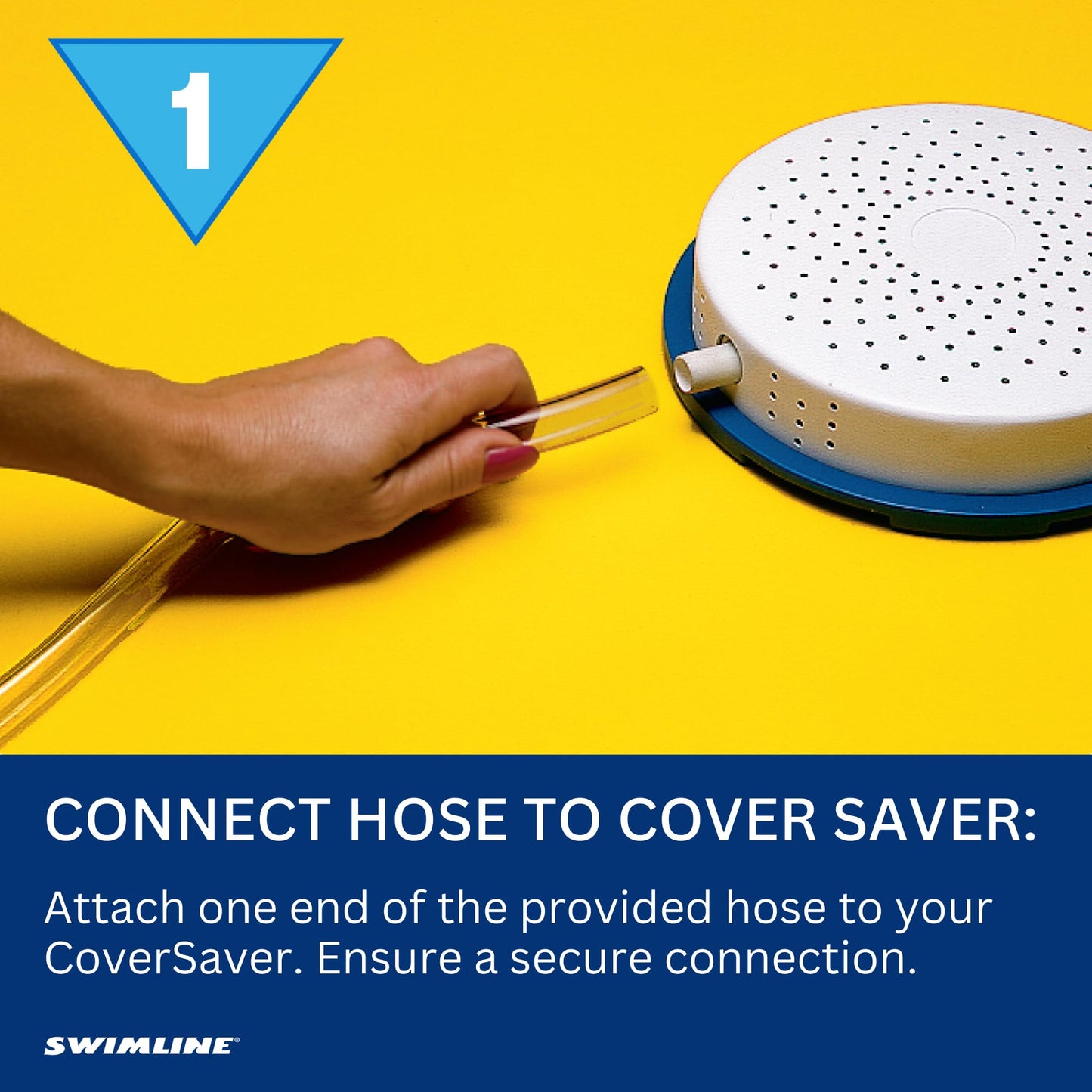 SWIMLINE HYDROTOOLS ORIGINAL Submersible Pool Cover Water Siphon Pump Automatic Removal For Above Ground Swimming Pools, Covers, & Hot Tubs Winterizing Kit |Non Electric Drain Hose Cover Saver 5436