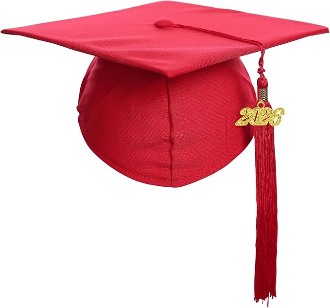 Newrara Graduation Unisex Matte Adult Graduation Cap with Tassel