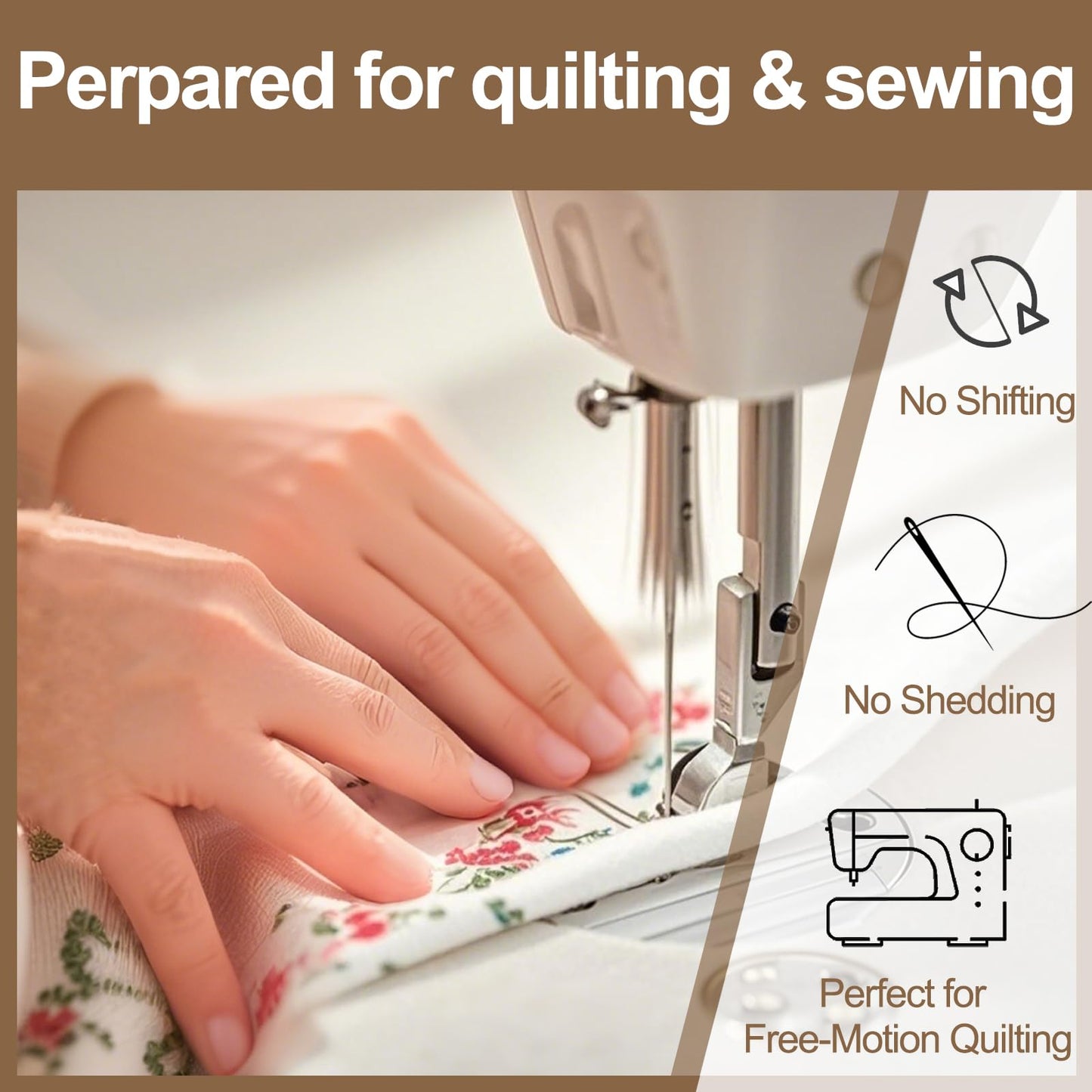 Natural Cotton Batting for Quilting Sewing Crafting & DIY Projects (68"x86", 150g/m² Lightweigh), Batting for Quilts
