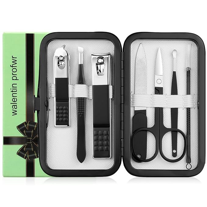 Nail Clipper Kit Nail Care Set for Men Women Nail Clipper Set Manicure Kit with Case Toe Finger Nail Clippers Personal Care Tools Travel Manicure Set Nail Clipper Grooming Kit Gfit for Men Women