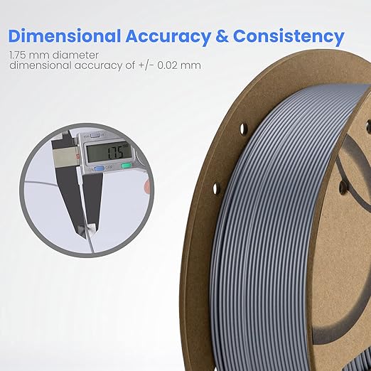 ELEGOO PLA Filament 1.75mm Brown & Beige 2KG, 3D Printer Filament Dimensional Accuracy +/- 0.02mm, 2 Pack 1kg Cardboard Spool(2.2lbs) 3D Printing Filament Fits for Most FDM 3D Printers