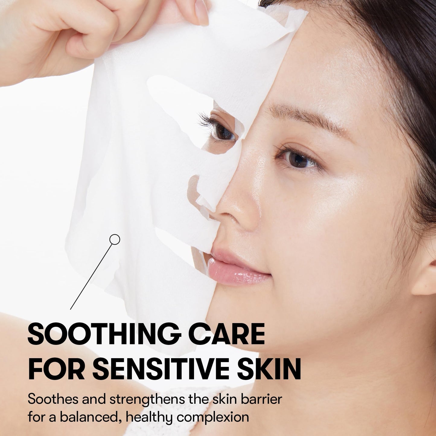 VT COSMETICS CICA Daily Soothing Mask 30 Sheets, Centella Asiatica & Hyaluronic Acid for Moisturizing & Hydrating, Instant Calm & Glow, Skin Softening Facial Mask, Korean Face Mask