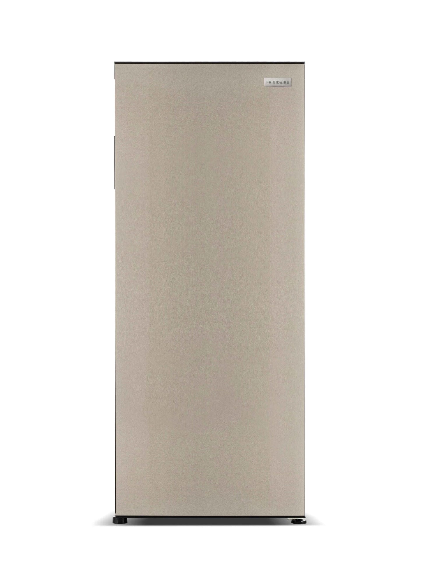 Frigidaire 10 Cu. Ft. Upright Convertible Fridge/Freezer, Reversible Door, Removable Glass Shelves, Adjustable Controls, Platinum Finish