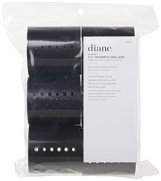 Diane Magnetic Roller - Black - 6 Pack