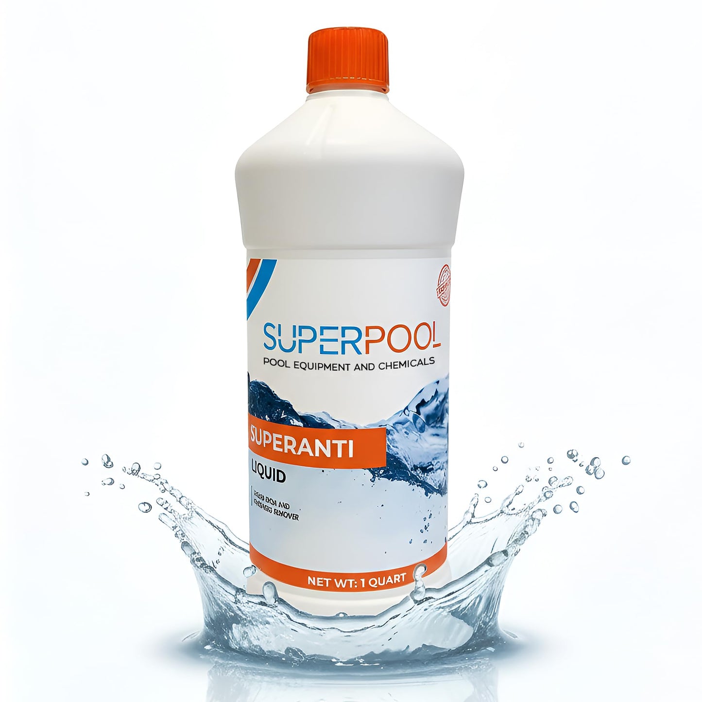 Superpool Pool & Spa Stain and Scale Control – Hard Water Metal Stain Treatment for Pools & Hot Tubs, Calcium -Copper & Iron Out Rust Stain Remover - Liquid Hard Water Stain Remover – 1 Quart