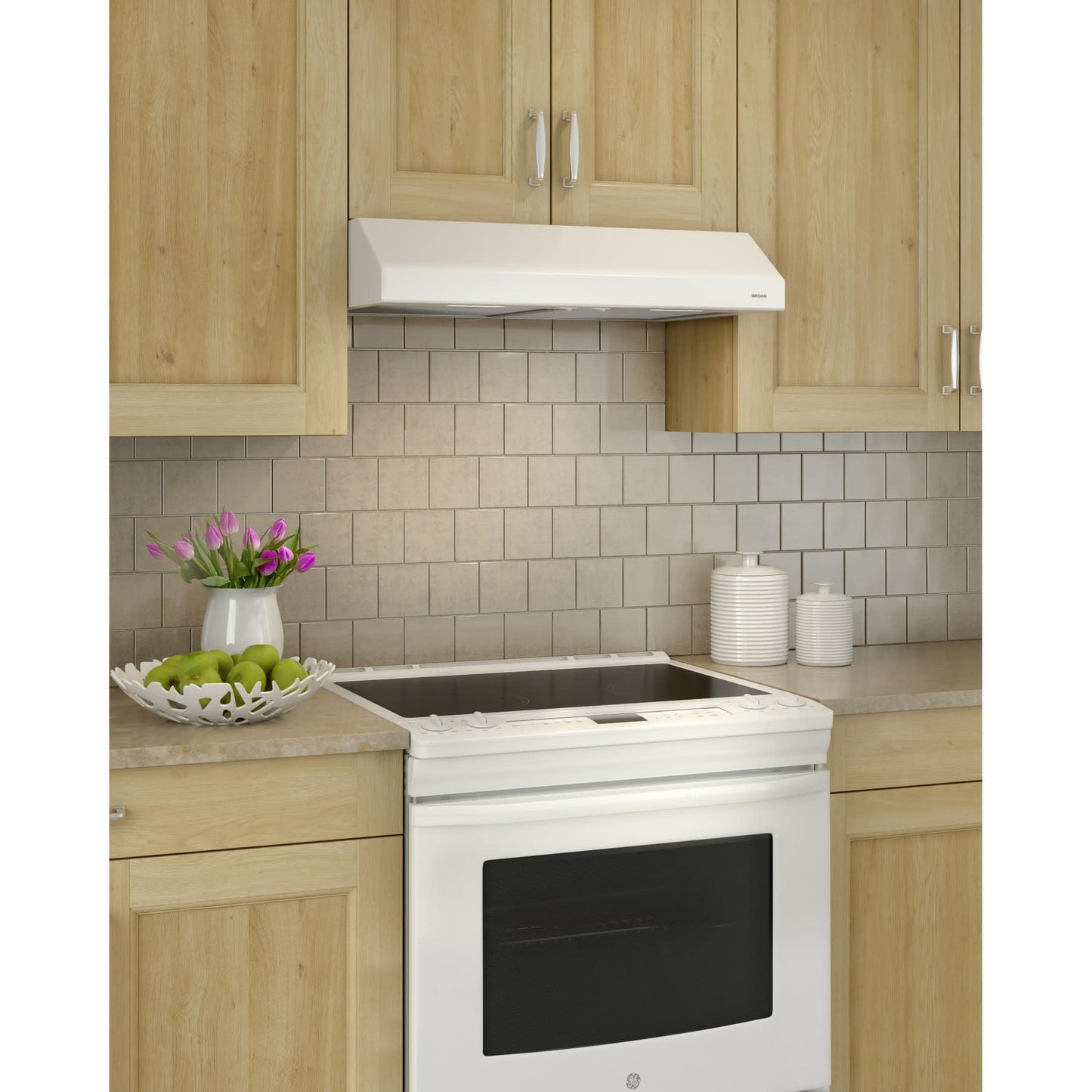 Broan-NuTone BCSEK124SS ENERGY STAR Certified Glacier Series 24" Stainless Steel Under-Cabinet, 300 Max Blower CFM, 1.5 Sones Range Hood