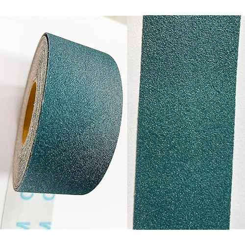 Waterproof Emery Cloth Roll Grit 120 Abrasive Wet of Dry Sandpaper 1.5 inch X 10 Yards, Aluminum Oxide Sanding Rolls Sand Paper Fabric Backed for Automotive Metal Polishing, Woodworking