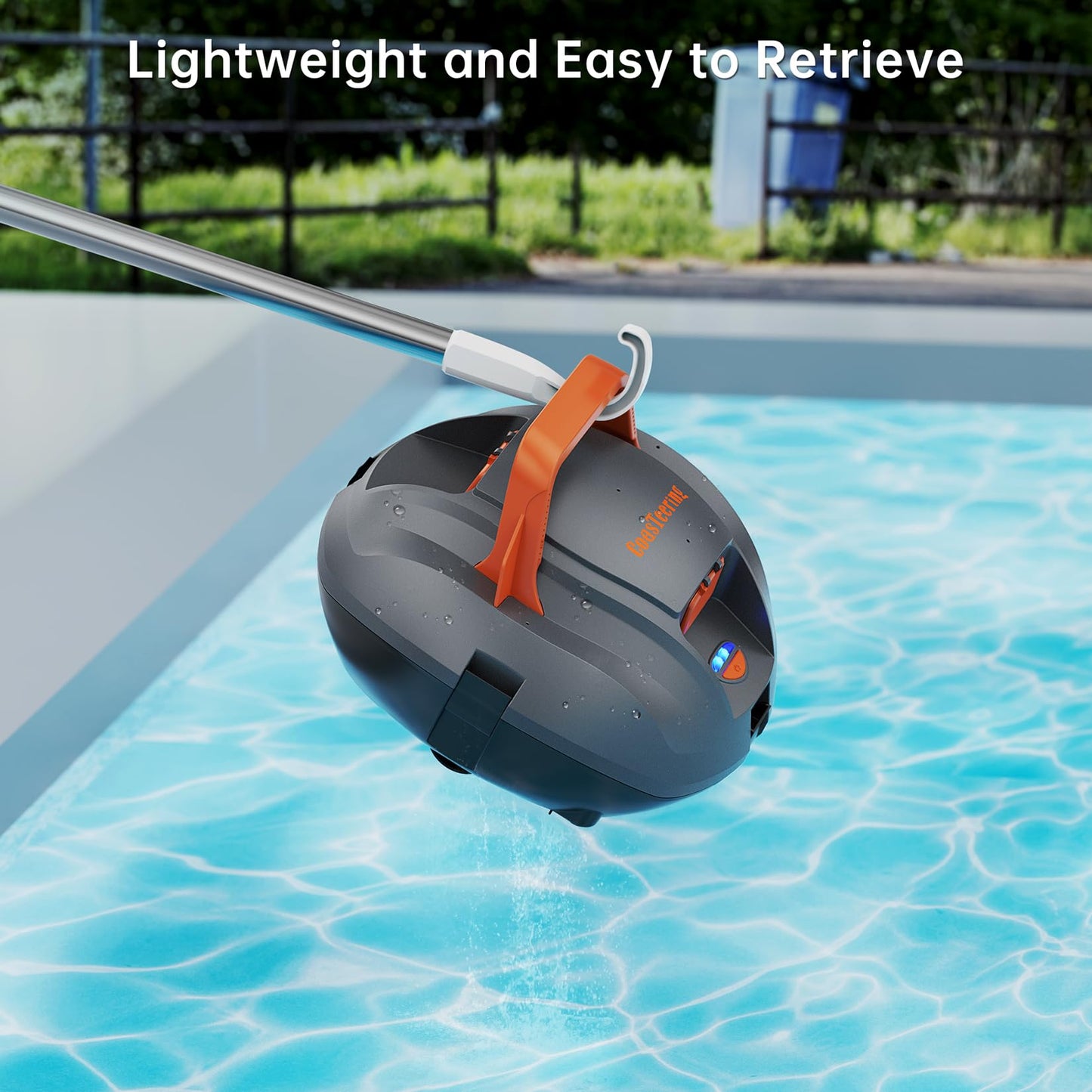 CoasTeering Planet Edge Cordless Pool Vacuum Robot, with 120-Min Runtime, Powerful Dual-Motor, Adjustable Cleaning Paths, Robotic Pool Cleaner for for Above Ground Pool and Flat Pools Up to 850 Sq.ft