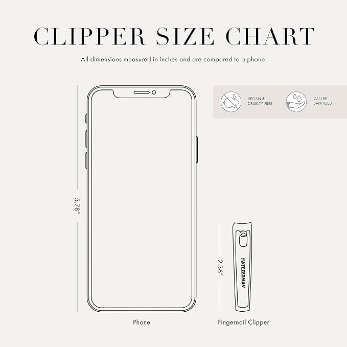 Tweezerman Fingernail Clipper, Stainless Steel