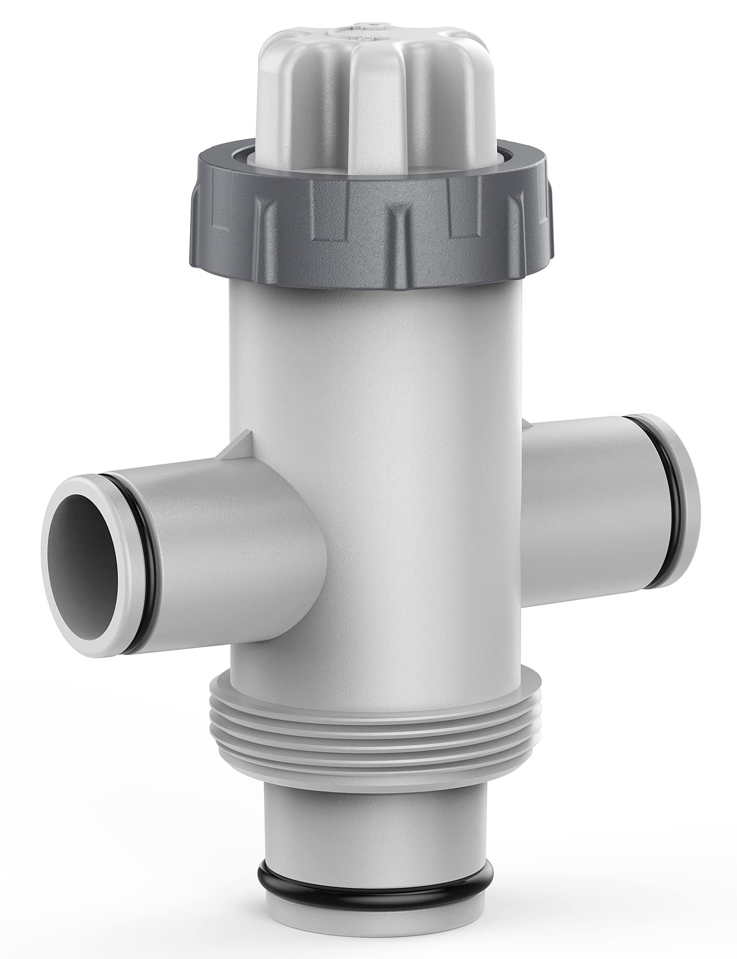SUMMERBUDDY Split Swimming Pool Hose Plunger Valve, 2 in 1 Hose Plunger Valve Swimming Pool Part for Filter Circulation System