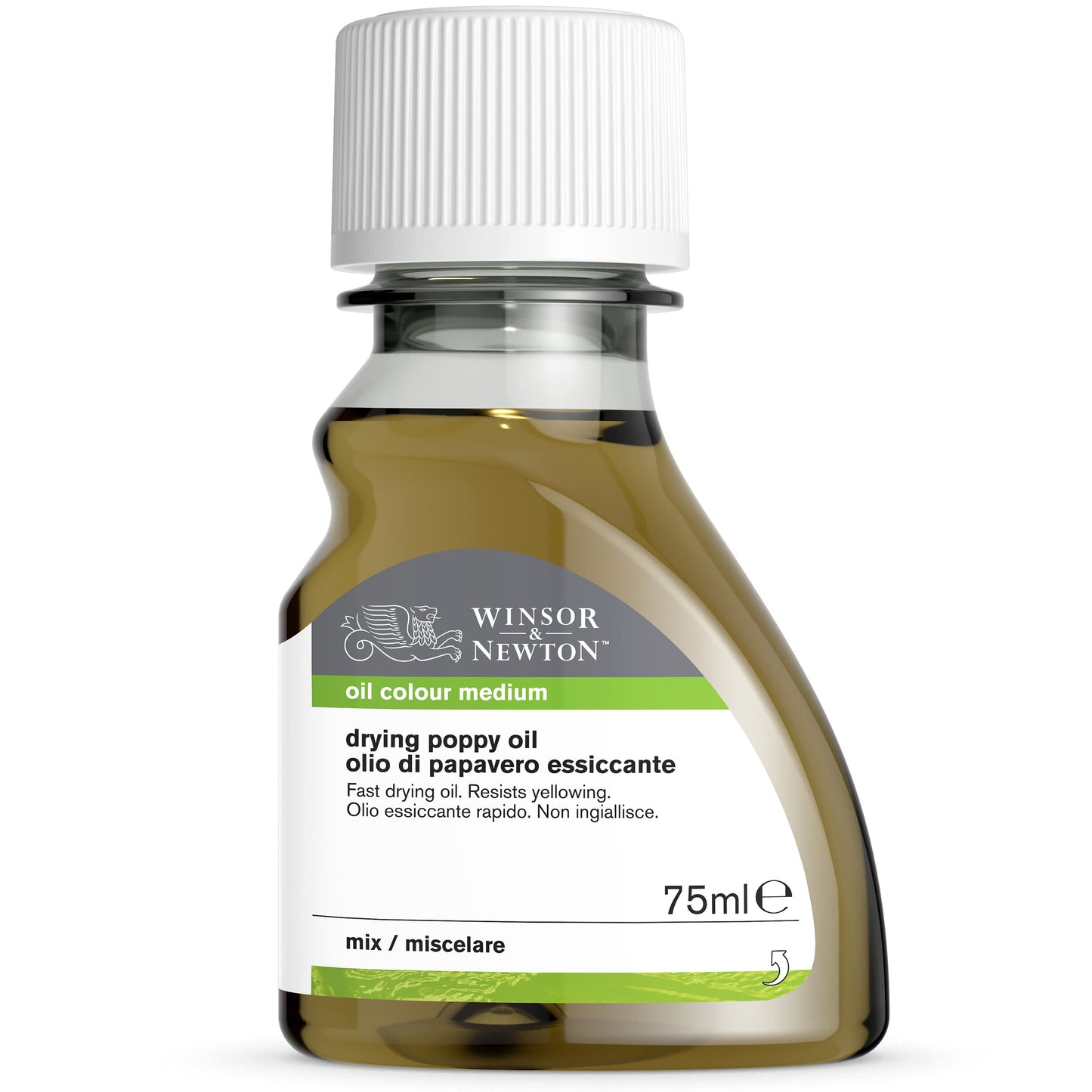 Winsor & Newton Sansodor Drying Poppy Oil, 75ml (2.5oz) Bottle