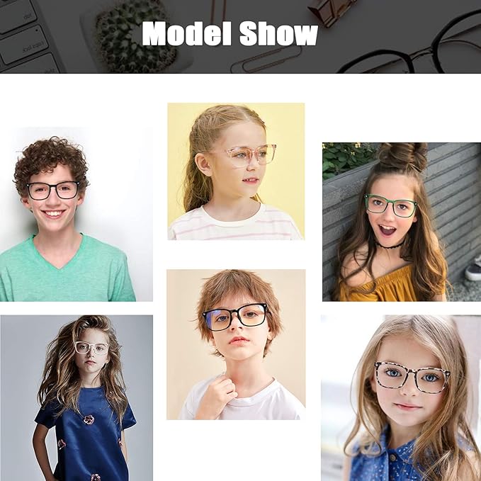 Hycredi Kids Blue Light Blocking Glasses for Boys & Girls ?€? Reduce Eye Strain from Screens, Computer, Gaming, TV & Phone