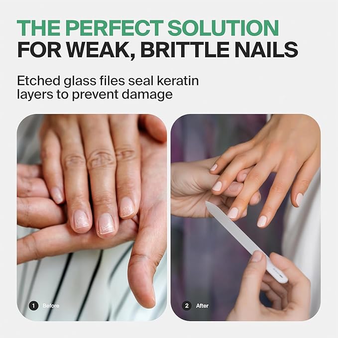 GERMANIKURE Glass Nail File in Cork Sleeve - I'm Aware That I'm Rare - Professional Crystal Nail File for Natural Nails - Ideal Manicure & Pedicure Tool for Smooth, Easy Shaping - Nail Care Gift